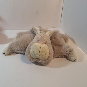 Jellycat Truffles Gray Beige Bunny Rabbit Square Plush Floppy Pillow Toy